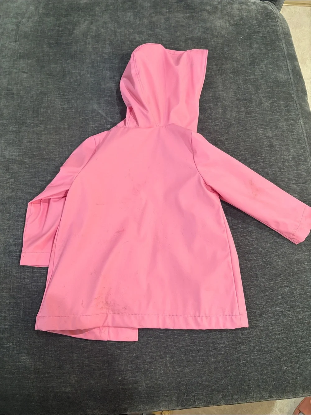 GAP Pink Hooded Girls' Raincoat with Floral Lining